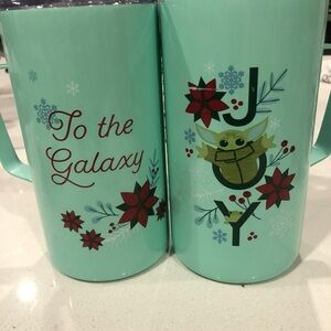 Mint Green Holiday Mug Set with Baby Yoda Design 2pk 20oz